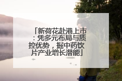 新荷花赴港上市：凭多元布局与质控优势，掘中药饮片产业增长潜能
