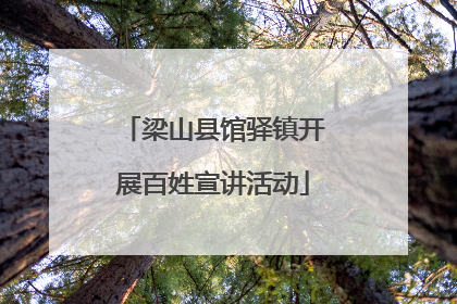 梁山县馆驿镇开展百姓宣讲活动
