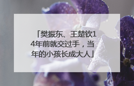 樊振东、王楚钦14年前就交过手，当年的小孩长成大人