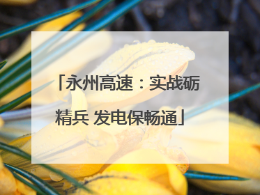 永州高速：实战砺精兵 发电保畅通