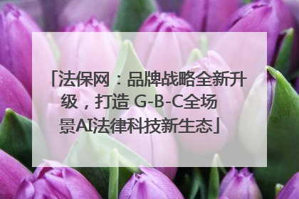 法保网：品牌战略全新升级，打造 G-B-C全场景AI法律科技新生态