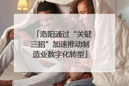 洛阳通过“关键三招”加速推动制造业数字化转型
