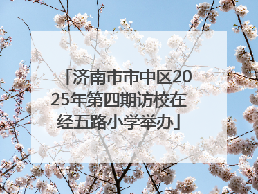 济南市市中区2025年第四期访校在经五路小学举办