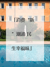 消费“新”潮涌 民生幸福味