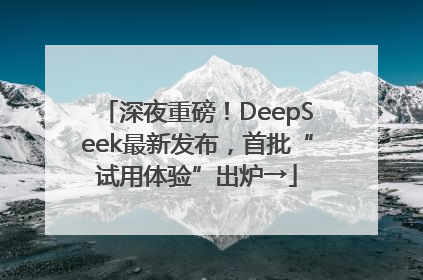 深夜重磅！DeepSeek最新发布，首批“试用体验”出炉→