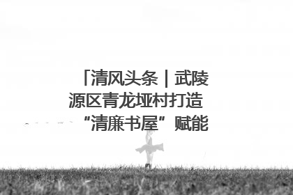 清风头条｜武陵源区青龙垭村打造“清廉书屋”赋能乡村振兴新风尚