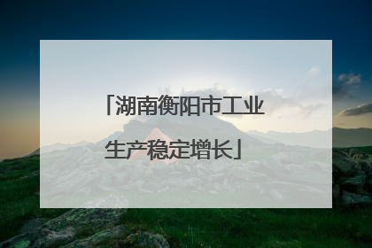 湖南衡阳市工业生产稳定增长