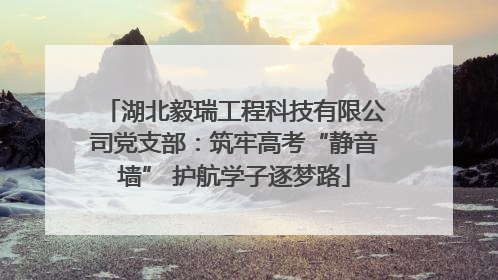 湖北毅瑞工程科技有限公司党支部：筑牢高考“静音墙” 护航学子逐梦路