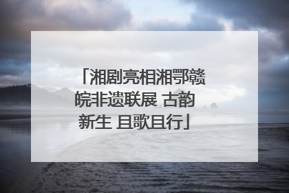 湘剧亮相湘鄂赣皖非遗联展 古韵新生 且歌且行