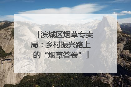 滨城区烟草专卖局：乡村振兴路上的“烟草答卷”