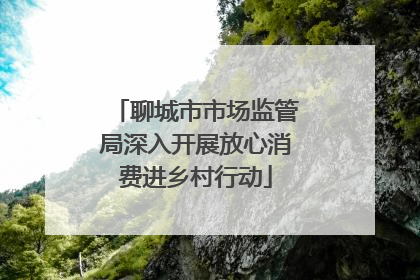 聊城市市场监管局深入开展放心消费进乡村行动