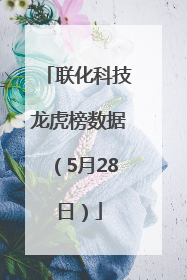 联化科技龙虎榜数据（5月28日）