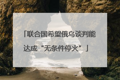联合国希望俄乌谈判能达成“无条件停火”
