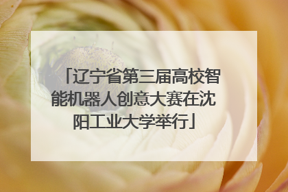辽宁省第三届高校智能机器人创意大赛在沈阳工业大学举行