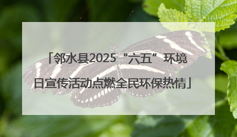 邻水县2025“六五”环境日宣传活动点燃全民环保热情