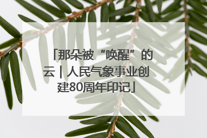 那朵被“唤醒”的云｜人民气象事业创建80周年印记