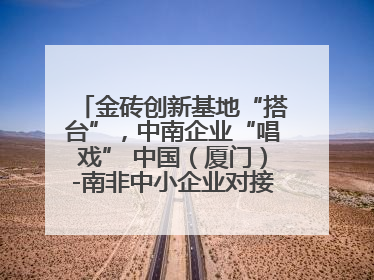 金砖创新基地“搭台”，中南企业“唱戏” 中国（厦门）-南非中小企业对接会在厦举办