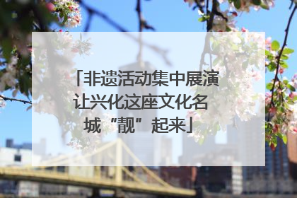 非遗活动集中展演 让兴化这座文化名城“靓”起来
