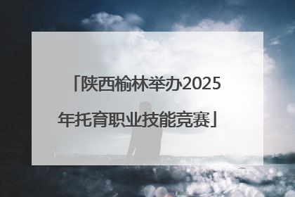 陕西榆林举办2025年托育职业技能竞赛