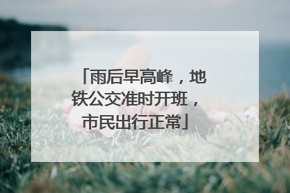 雨后早高峰，地铁公交准时开班，市民出行正常