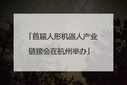 首届人形机器人产业链接会在杭州举办