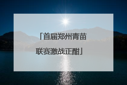首届郑州青苗联赛激战正酣
