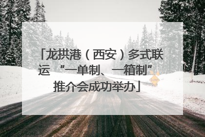龙拱港（西安）多式联运 “一单制、一箱制” 推介会成功举办