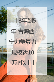 3年到5年 青海西宁力争算力规模达10万P以上