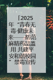 2025年“青春无毒·健康未来——防范麻精药品滥用 共建平安和谐校园”禁毒宣传专题活动在咸宁举行
