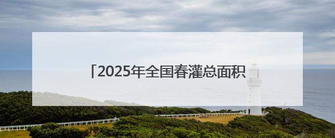 2025年全国春灌总面积约4.3亿亩 水网建设保农作物灌溉 保粮食丰收