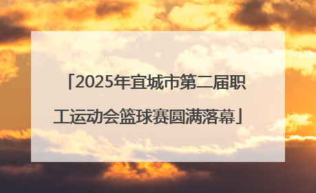 2025年宜城市第二届职工运动会篮球赛圆满落幕
