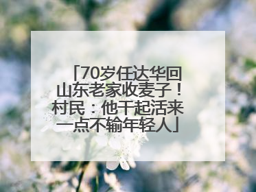 70岁任达华回山东老家收麦子！村民：他干起活来一点不输年轻人