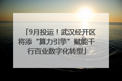 9月投运！武汉经开区将添“算力引擎”赋能千行百业数字化转型